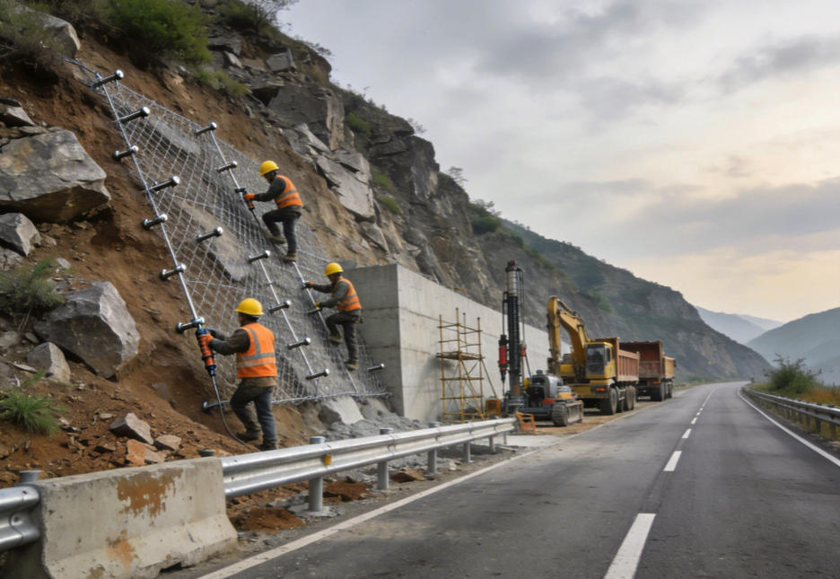 清城公路道路护坡